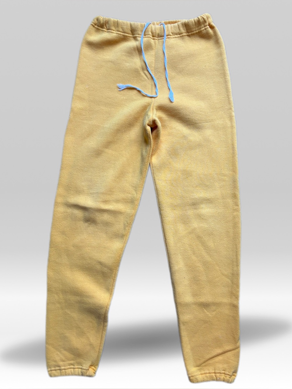 Vintage Russell Athletic Yellow Jogger Sweatpants with Drawstring made in USA